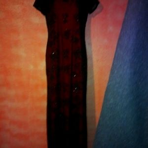 Red and Black Gothic Dress